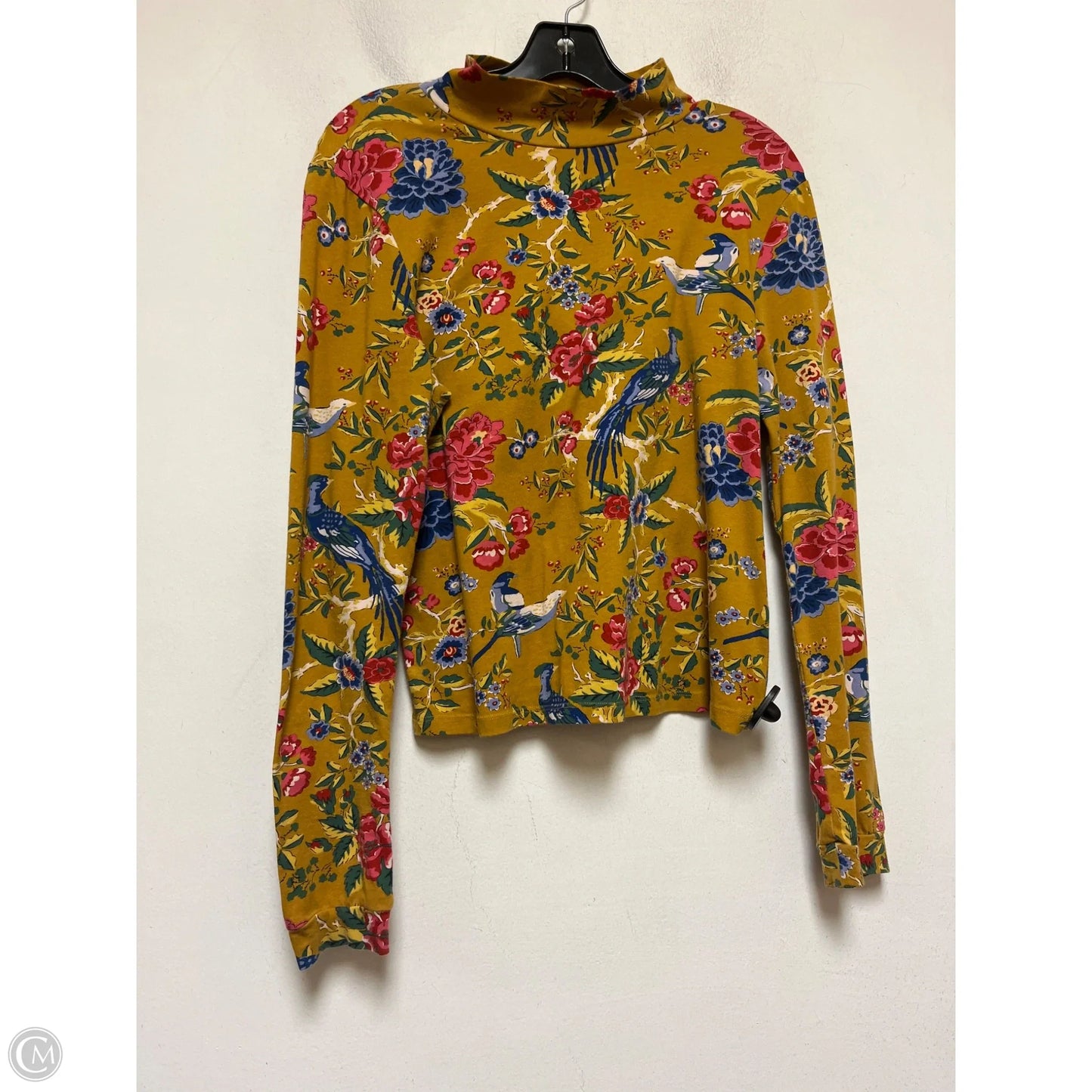 Top Long Sleeve Basic By Maeve In Floral Print, Size: M