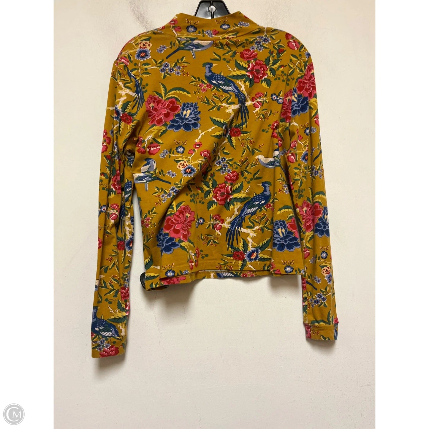 Top Long Sleeve Basic By Maeve In Floral Print, Size: M