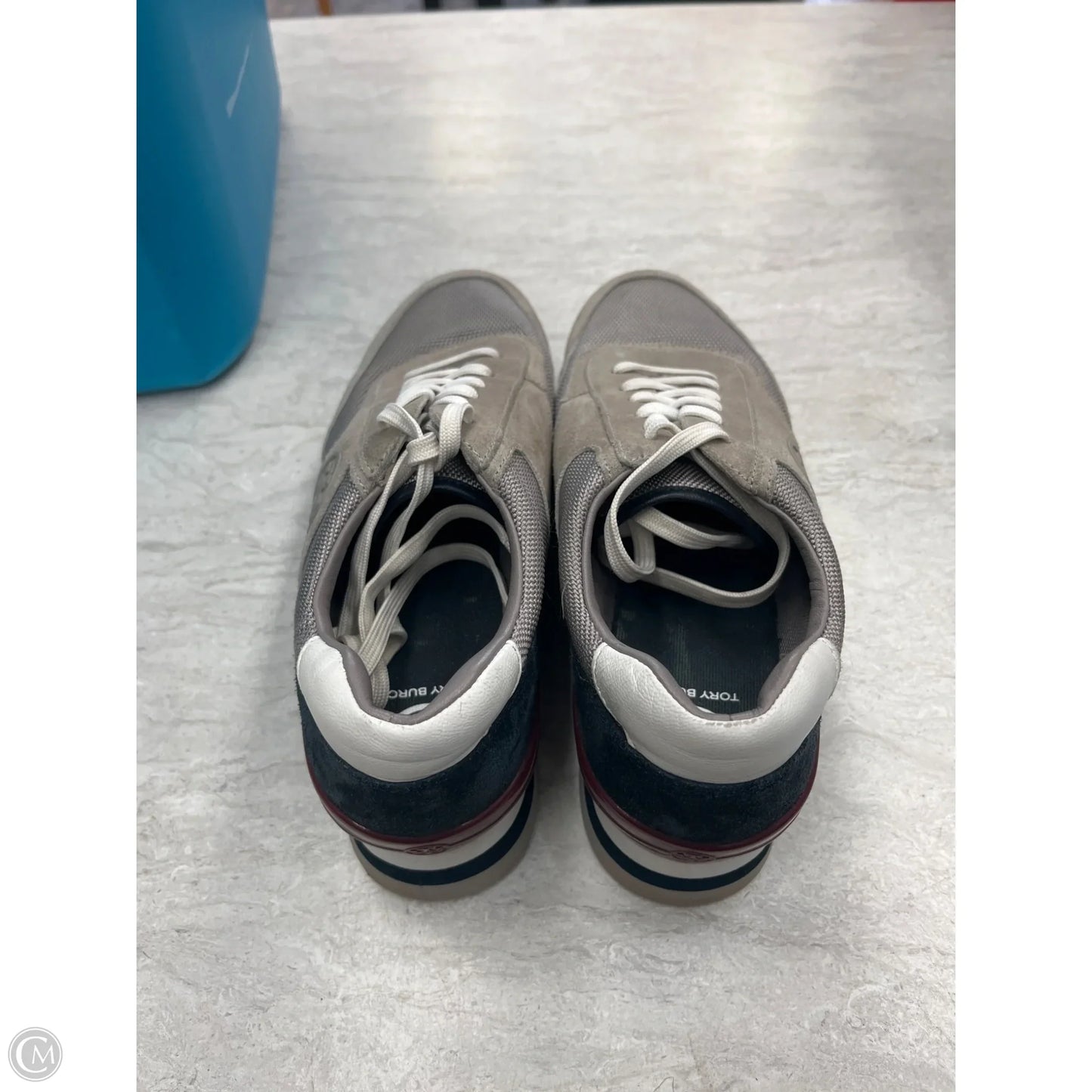 Shoes Designer By Tory Burch In Grey, Size: 8.5