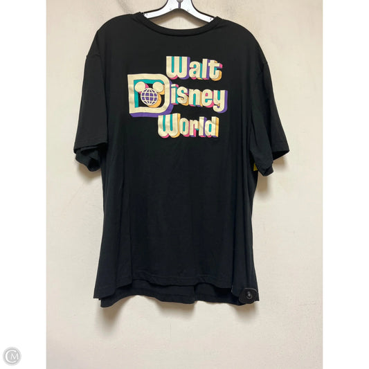 Top Short Sleeve By Disney Store In Black & Purple, Size: Xxl