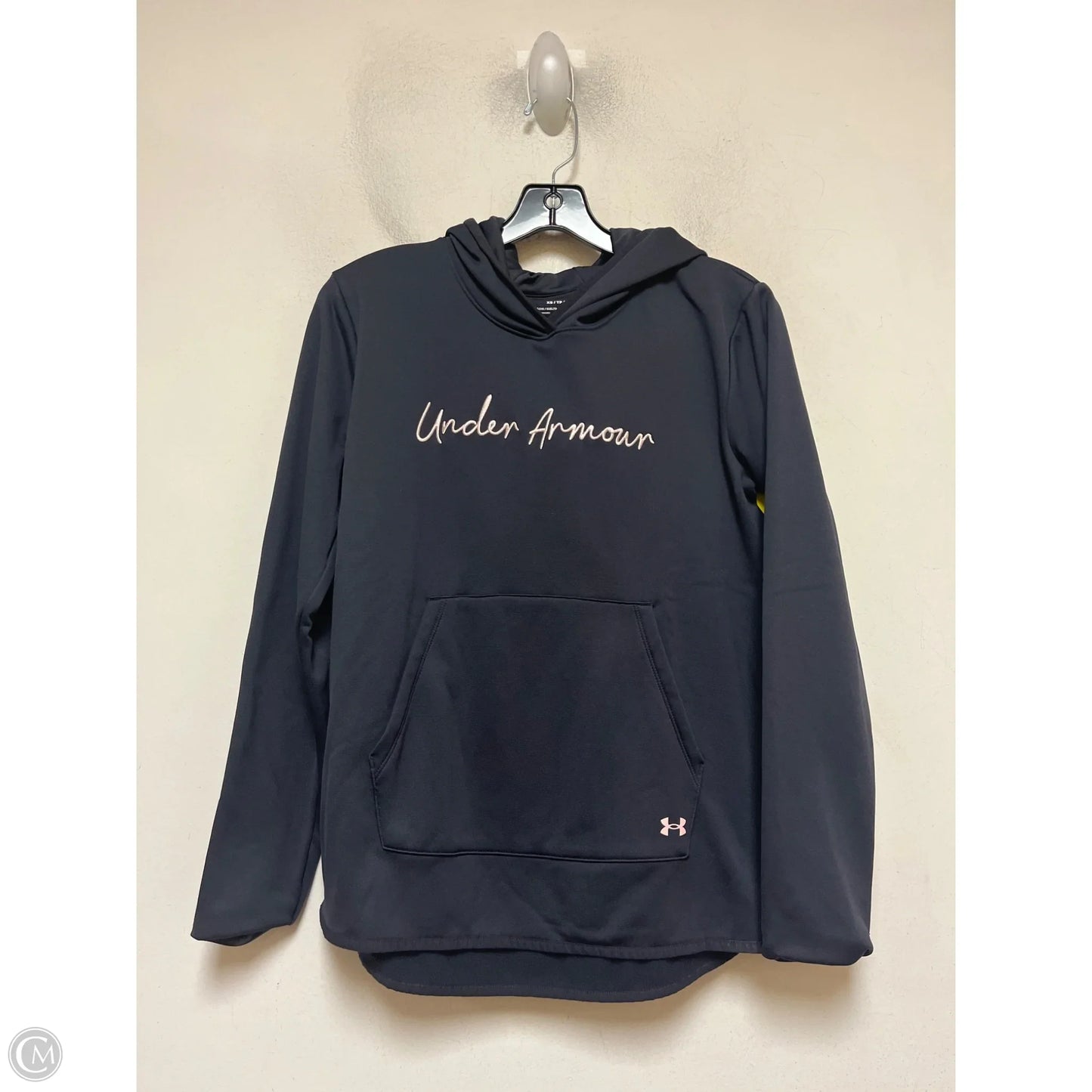 Sweatshirt Hoodie By Under Armour In Grey, Size: Xs