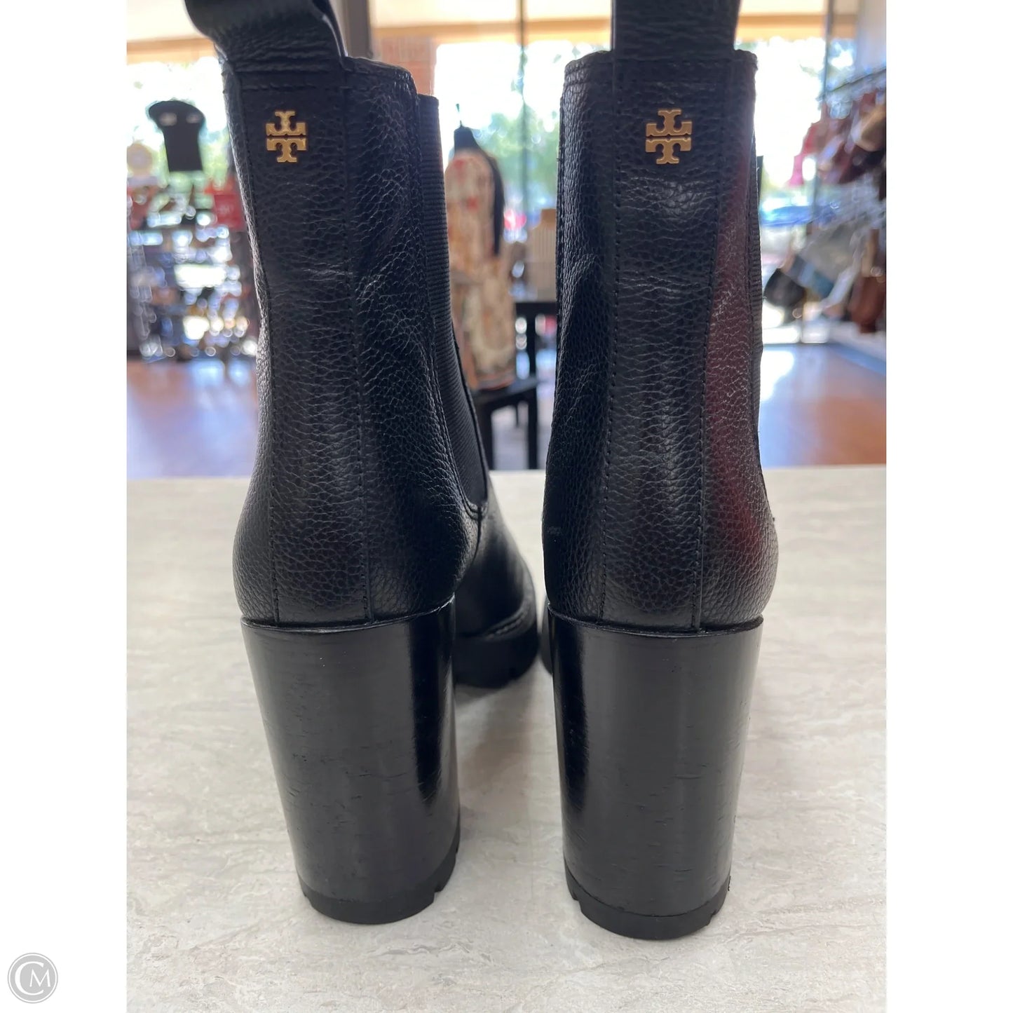 Boots Designer By Tory Burch In Black, Size: 9