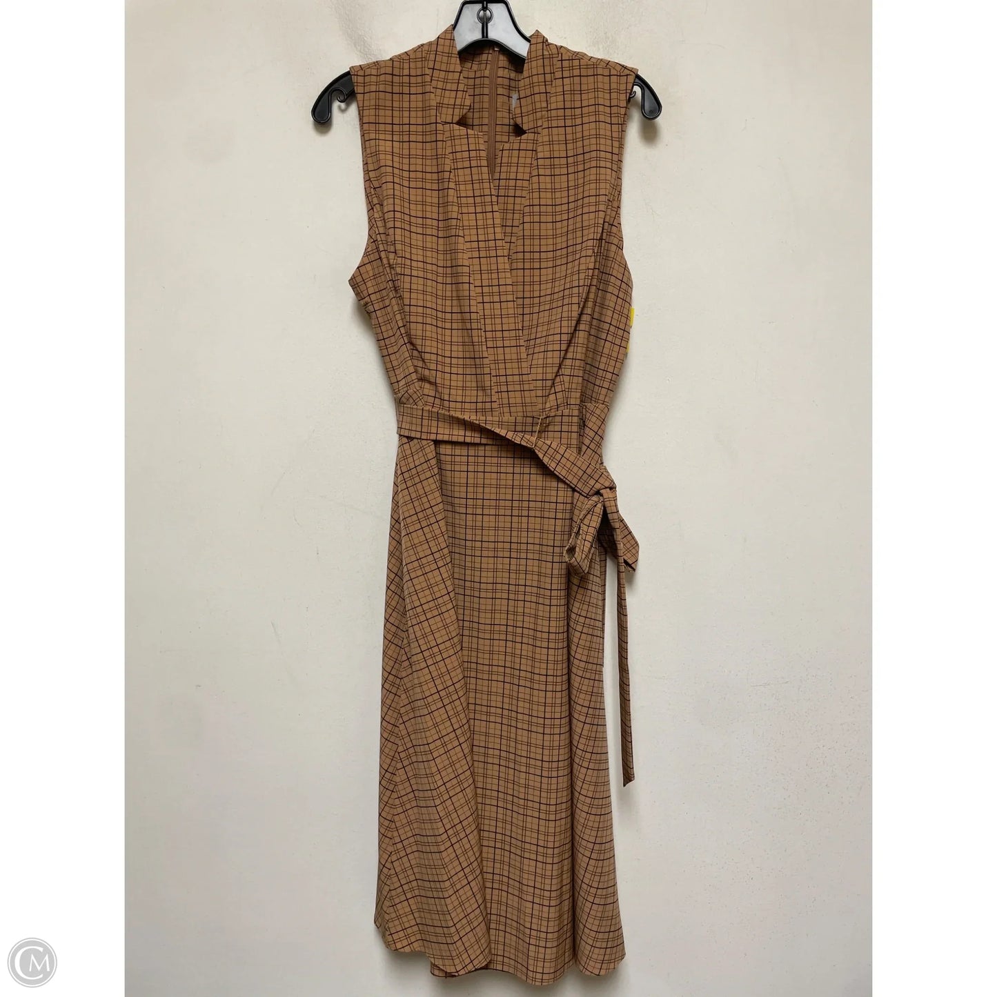 Dress Casual Midi By Marc New York In Black & Tan, Size: L