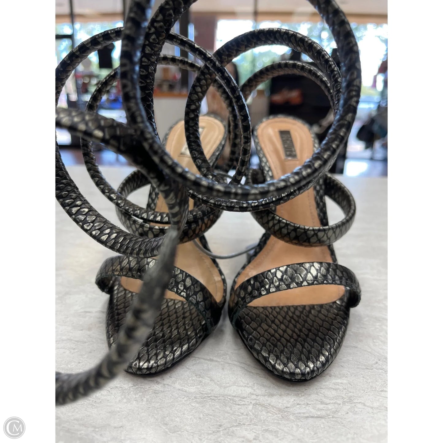 Shoes Heels Stiletto By Schutz In Snakeskin Print, Size: 7