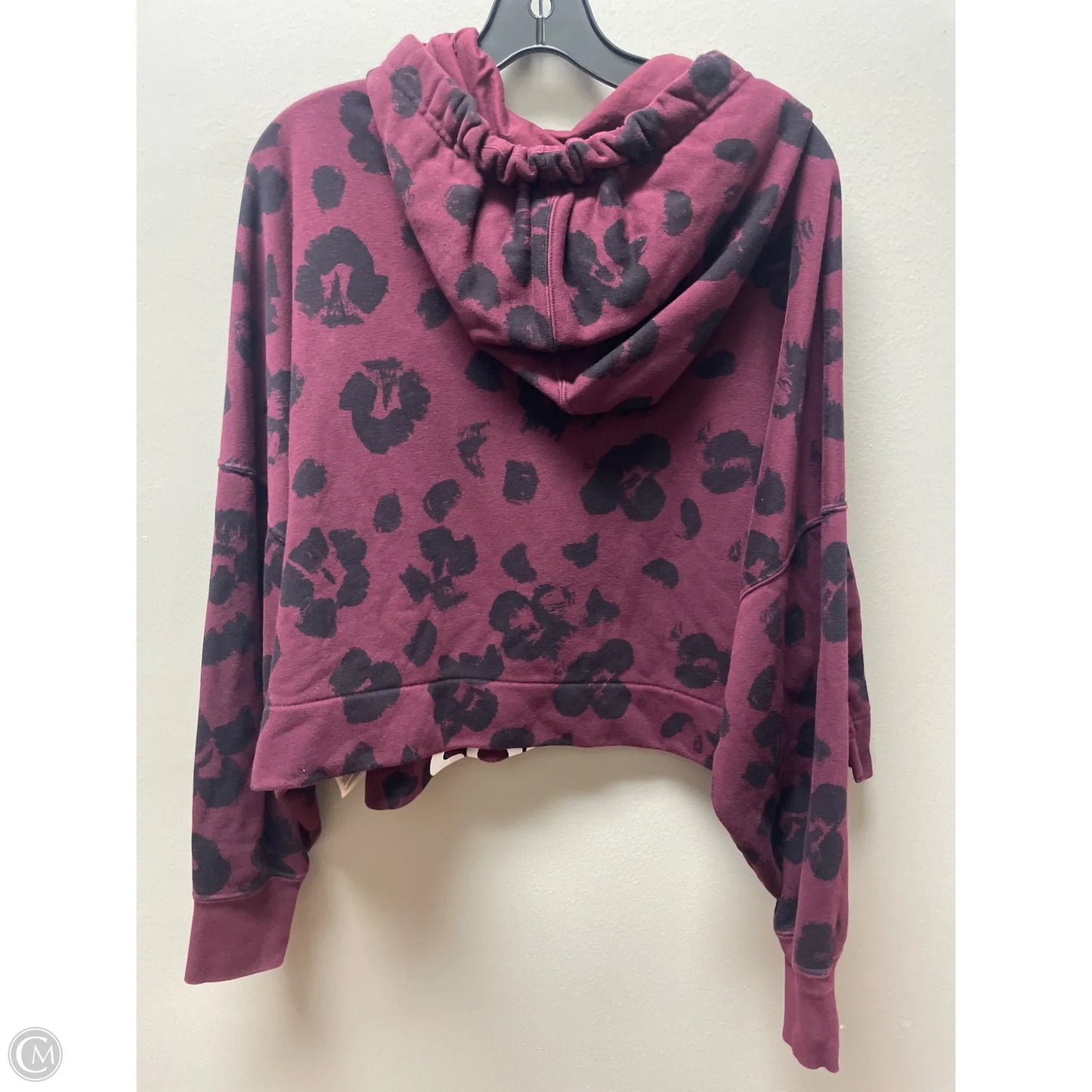 Sweatshirt Hoodie By Adidas In Animal Print, Size: M