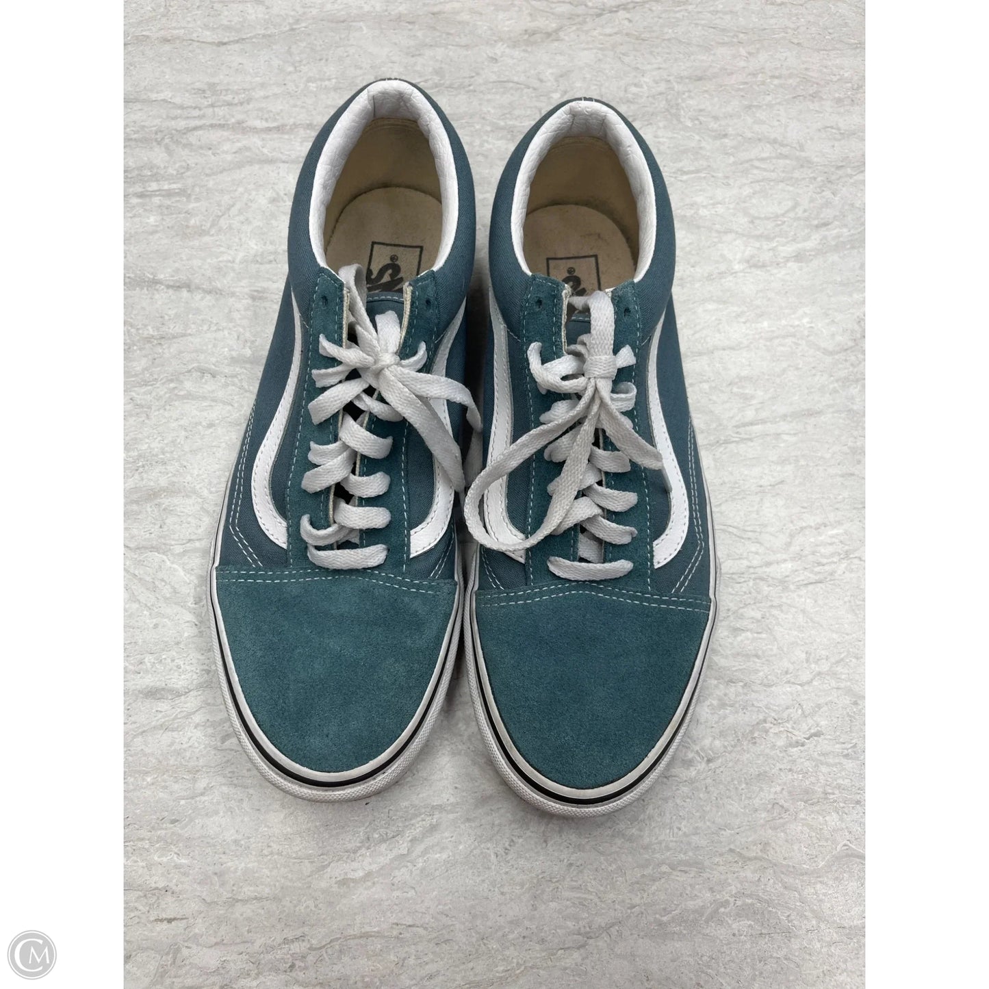 Shoes Sneakers By Vans In Blue & White, Size: 10.5