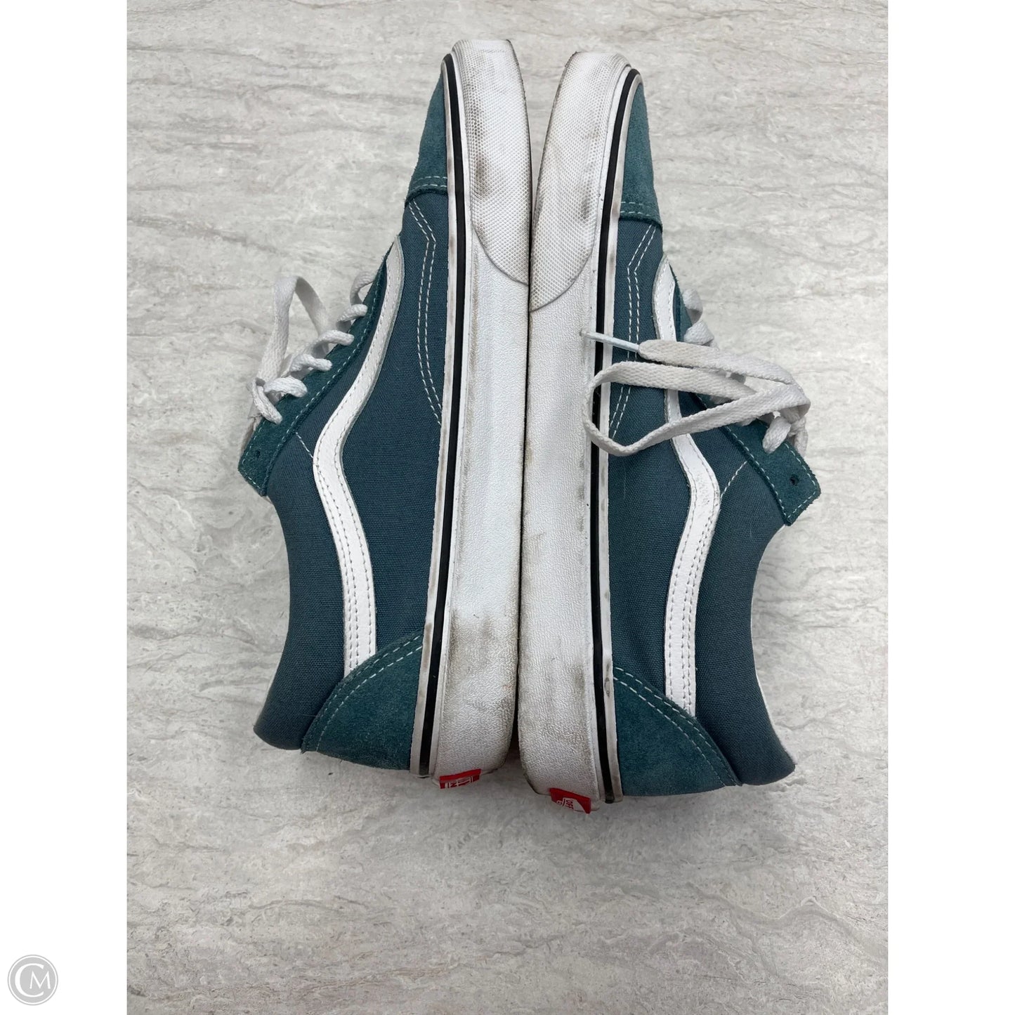 Shoes Sneakers By Vans In Blue & White, Size: 10.5