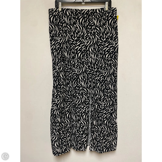 Skirt Maxi By Nine West In Black & White, Size: 16