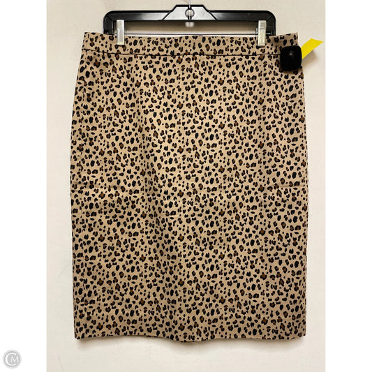 Skirt Midi By J. Crew In Animal Print, Size: 12