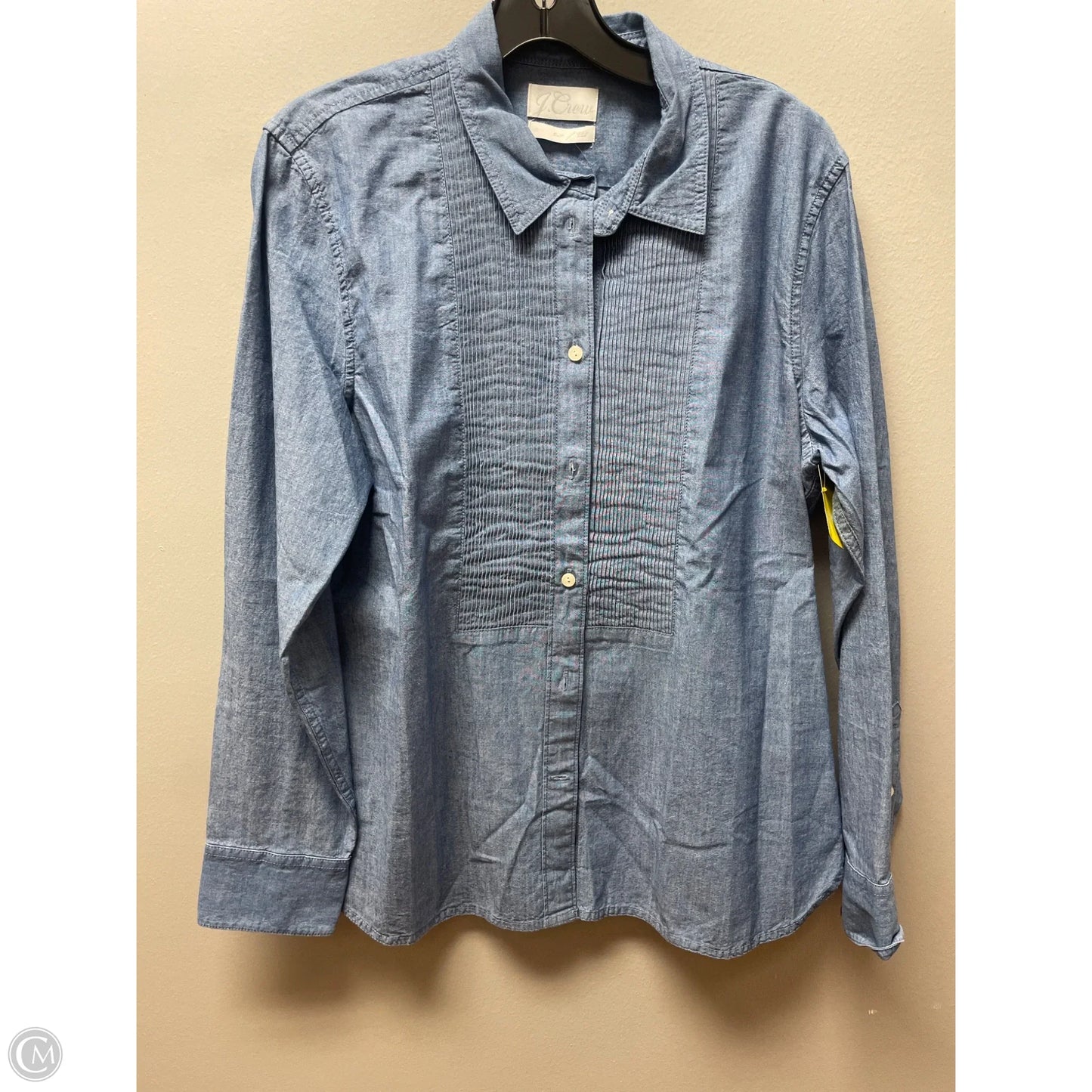 Top Long Sleeve By J. Crew In Blue Denim, Size: L