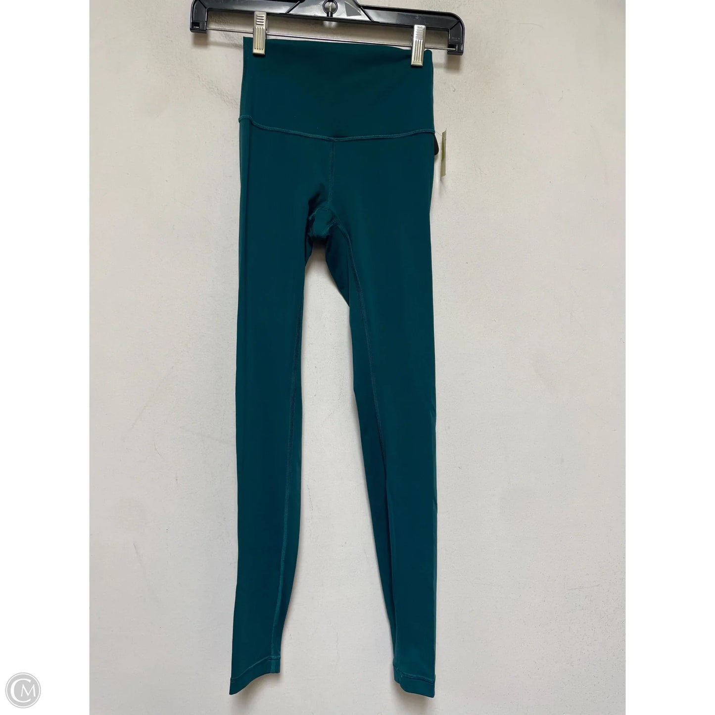 Athletic Leggings By Lululemon In Green, Size: Xs