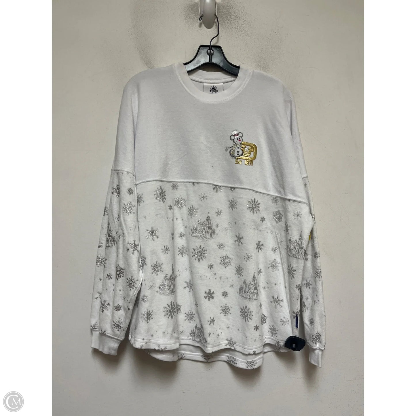 Top Long Sleeve By Disney Store In White, Size: M