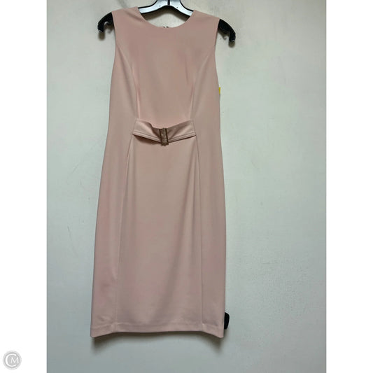 Dress Casual Midi By Calvin Klein In Pink, Size: S