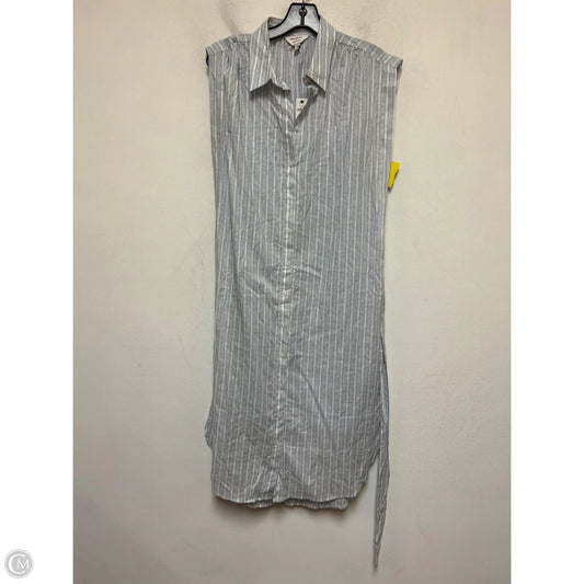 Dress Casual Midi By Banana Republic In Striped Pattern, Size: M