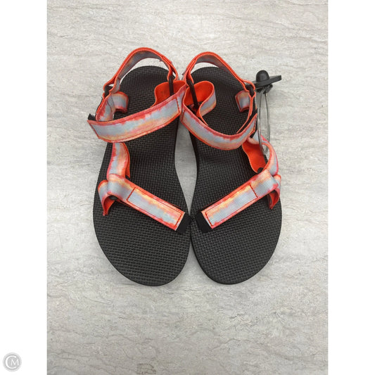 Sandals Flats By Teva In Orange, Size: 7