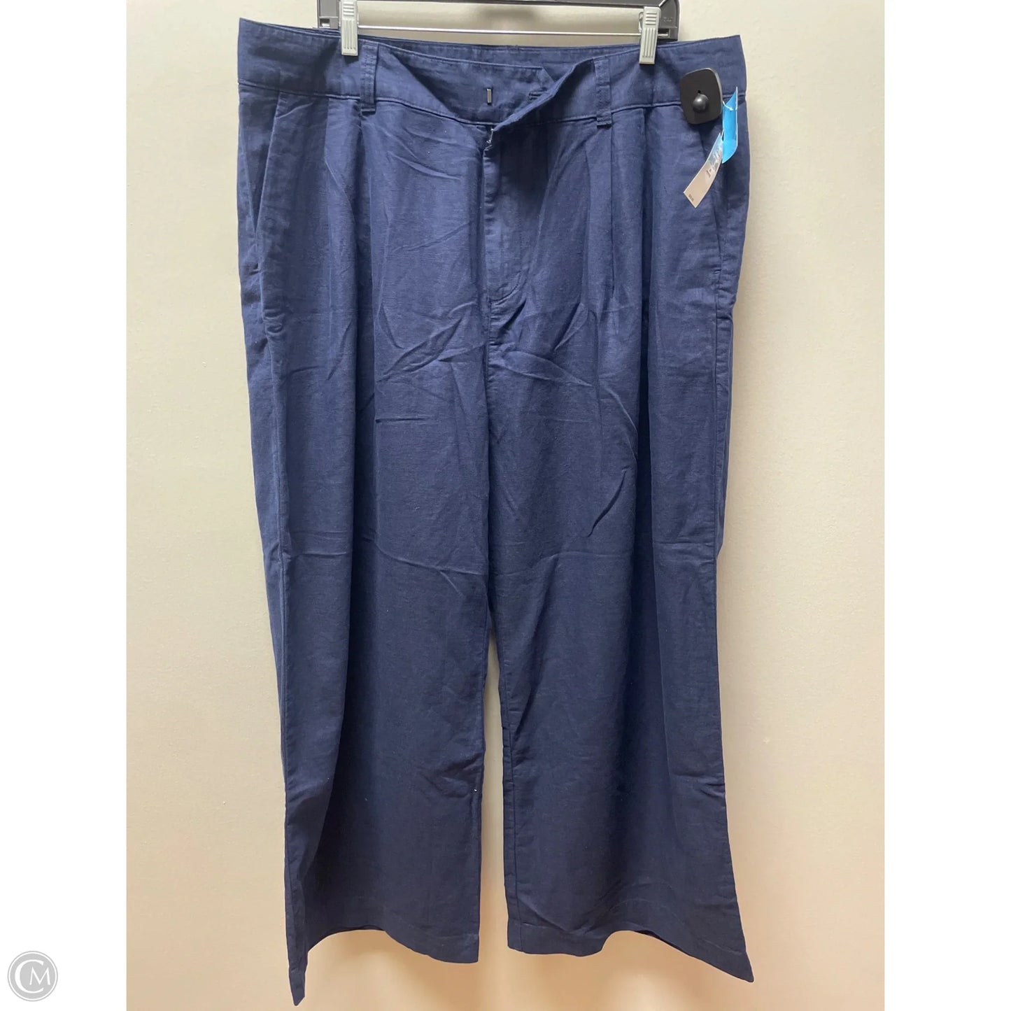 Pants Linen By Gap In Navy, Size: 20