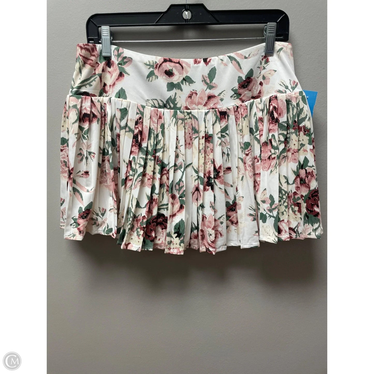 Athletic Skort By Laura Ashley In Floral Print, Size: Xl