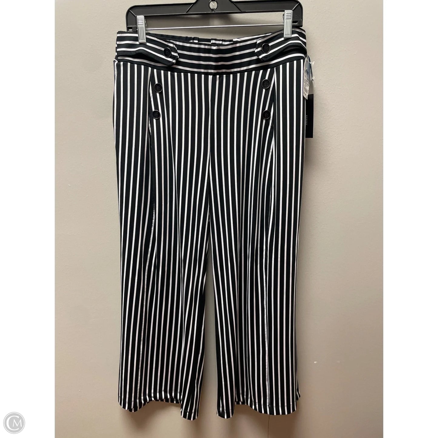 Pants Cropped By Robert Louis In Striped Pattern, Size: 12