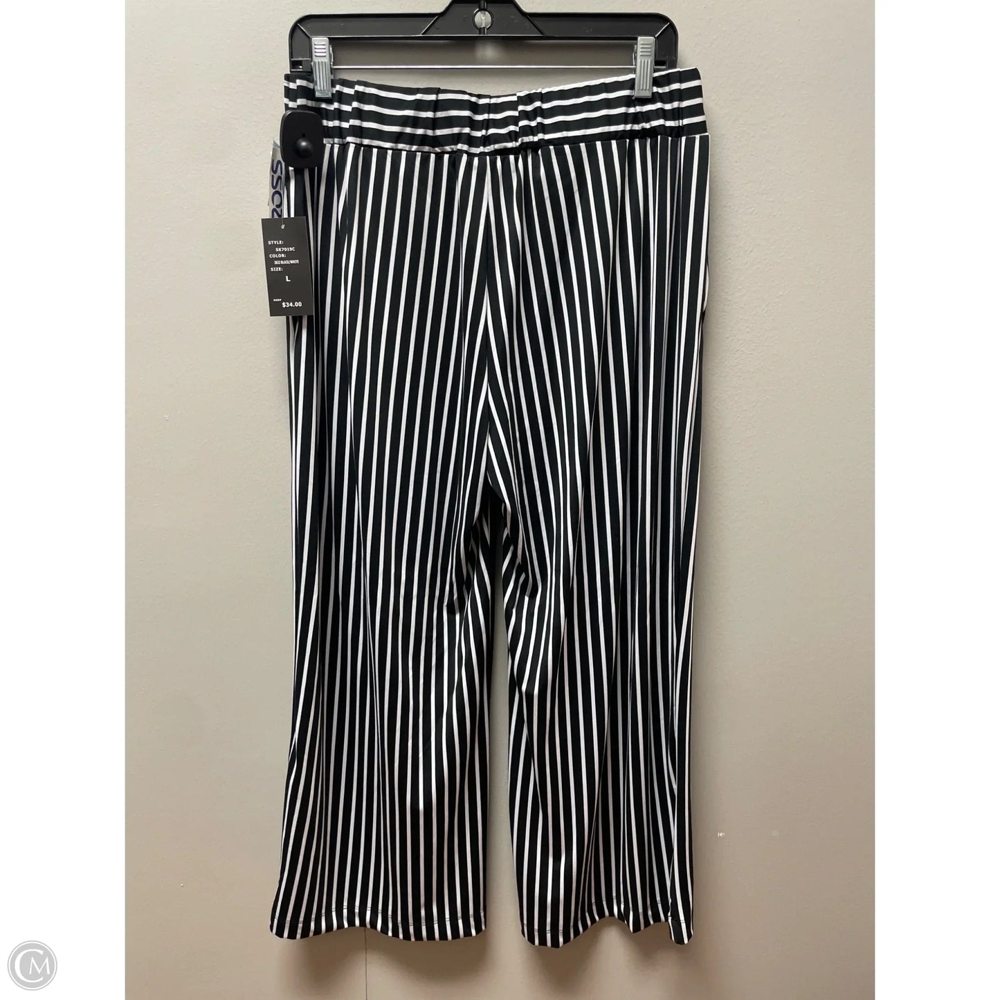 Pants Cropped By Robert Louis In Striped Pattern, Size: 12