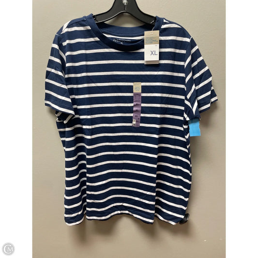 Top Short Sleeve Basic By Primark In Striped Pattern, Size: Xl