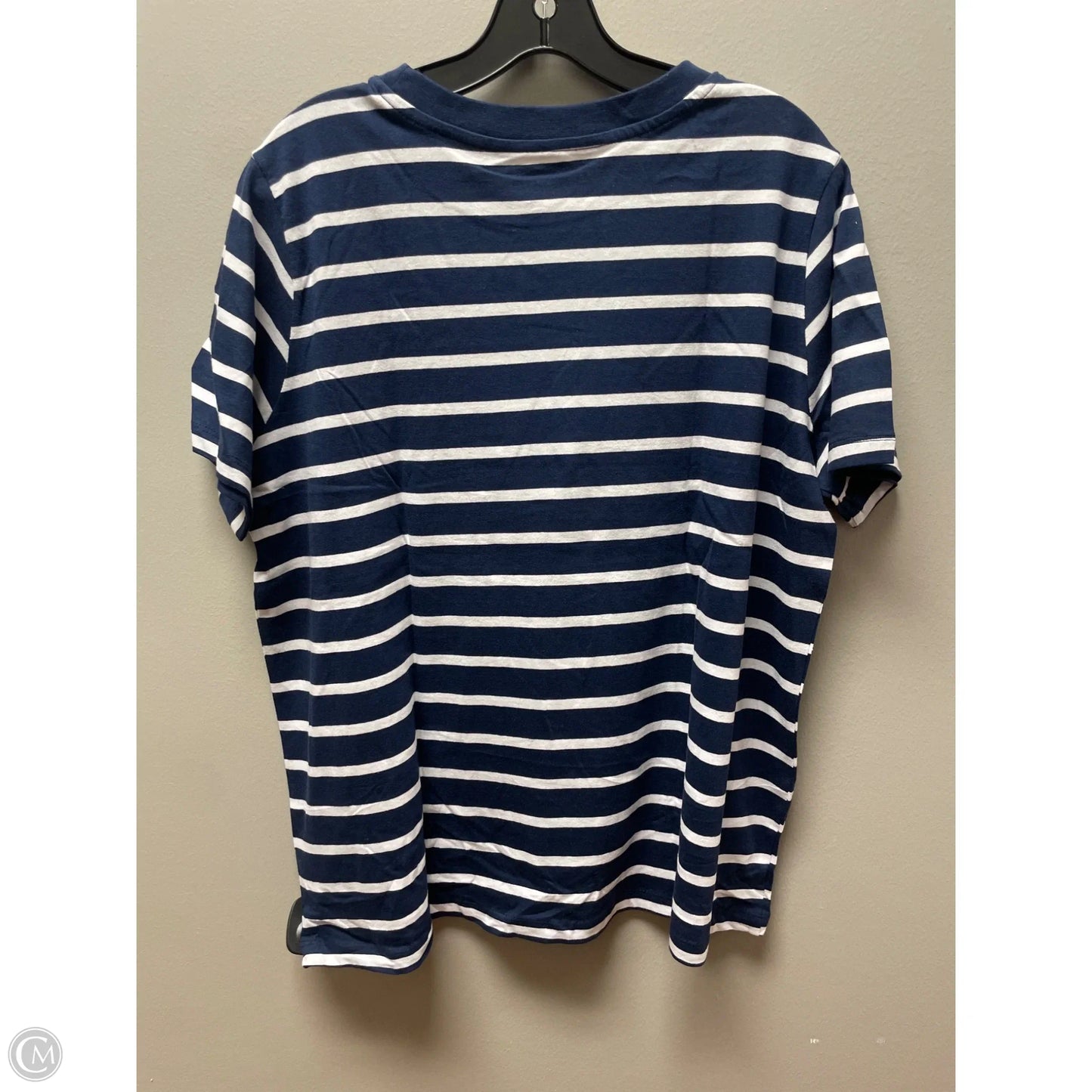 Top Short Sleeve Basic By Primark In Striped Pattern, Size: Xl