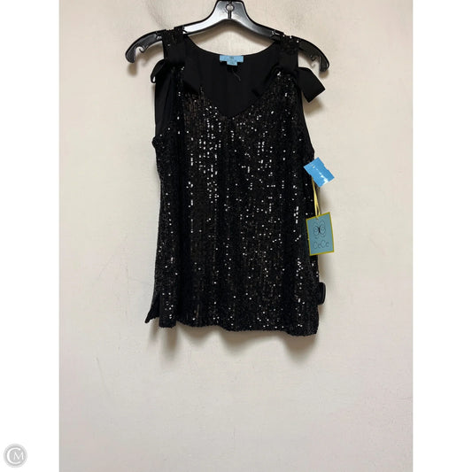 Top Sleeveless By Cece In Black, Size: S