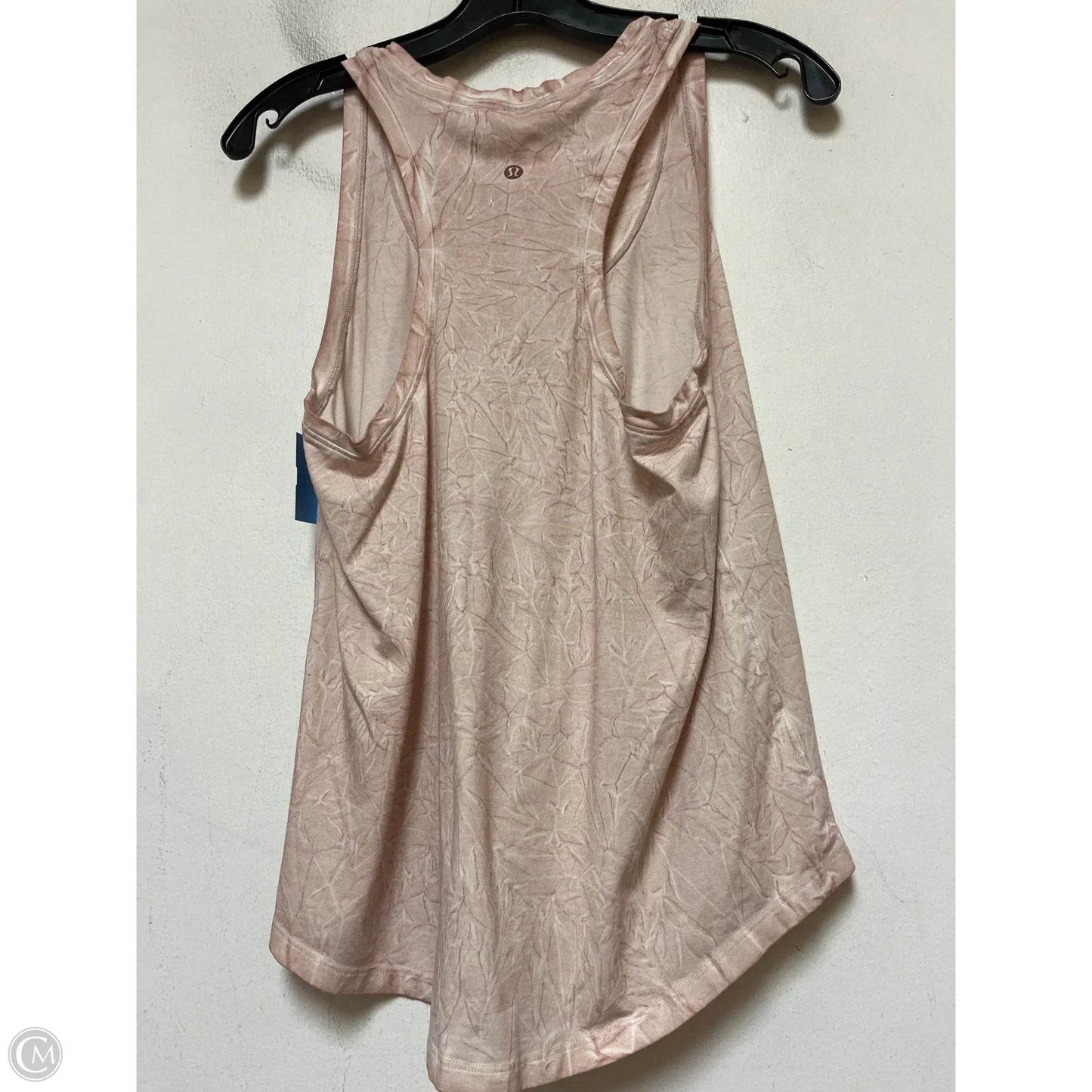 Athletic Tank Top By Lululemon In Pink & White, Size: 6