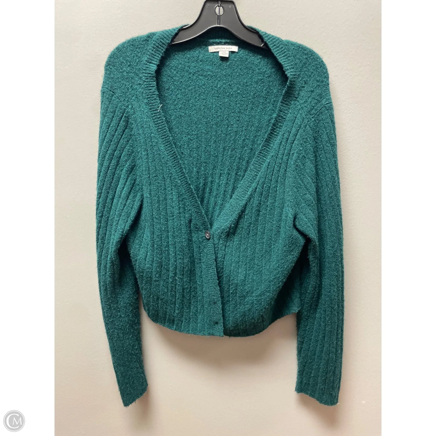Cardigan By American Eagle In Green, Size: L