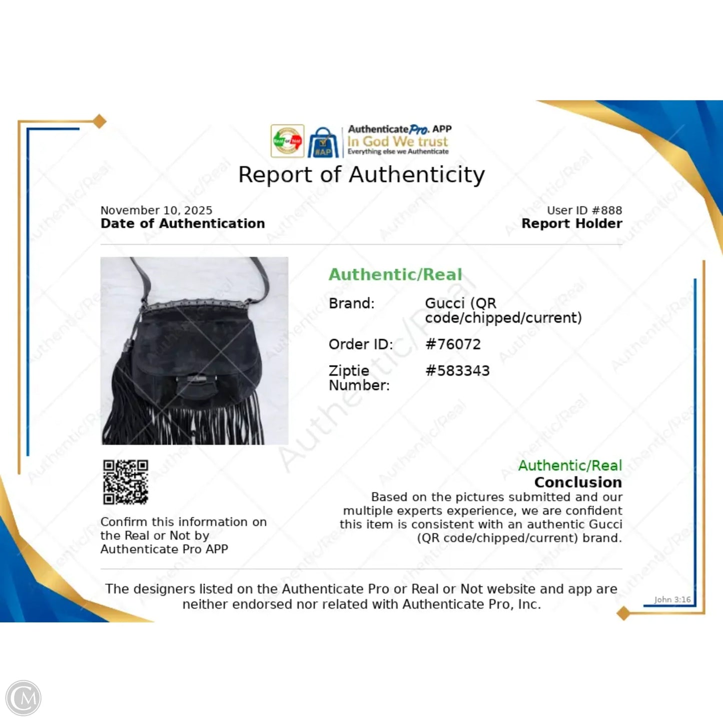 Handbag Luxury Designer By Gucci, Size: Medium