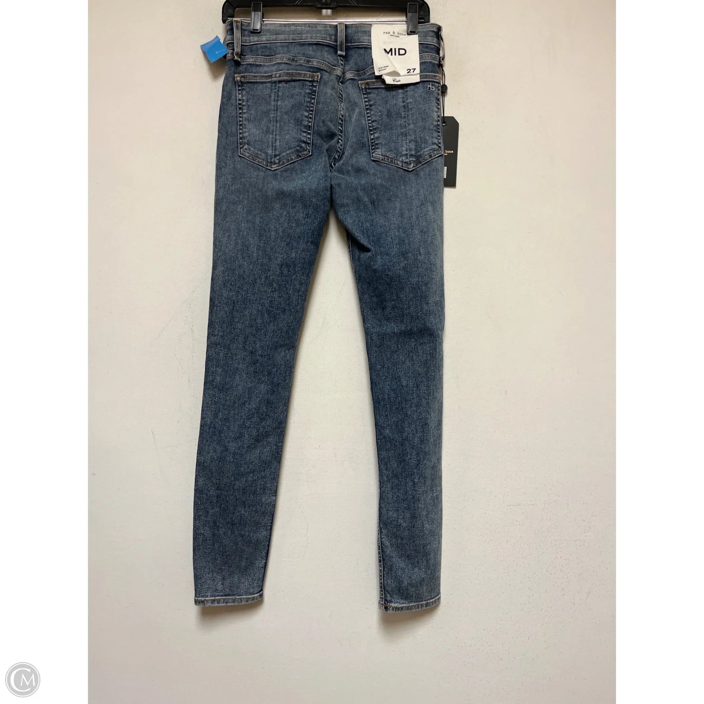 Jeans Skinny By Rag And Bone In Blue Denim, Size: 4