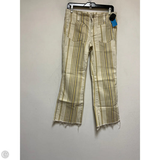 Jeans Wide Leg By We The Free In Striped Pattern, Size: 6