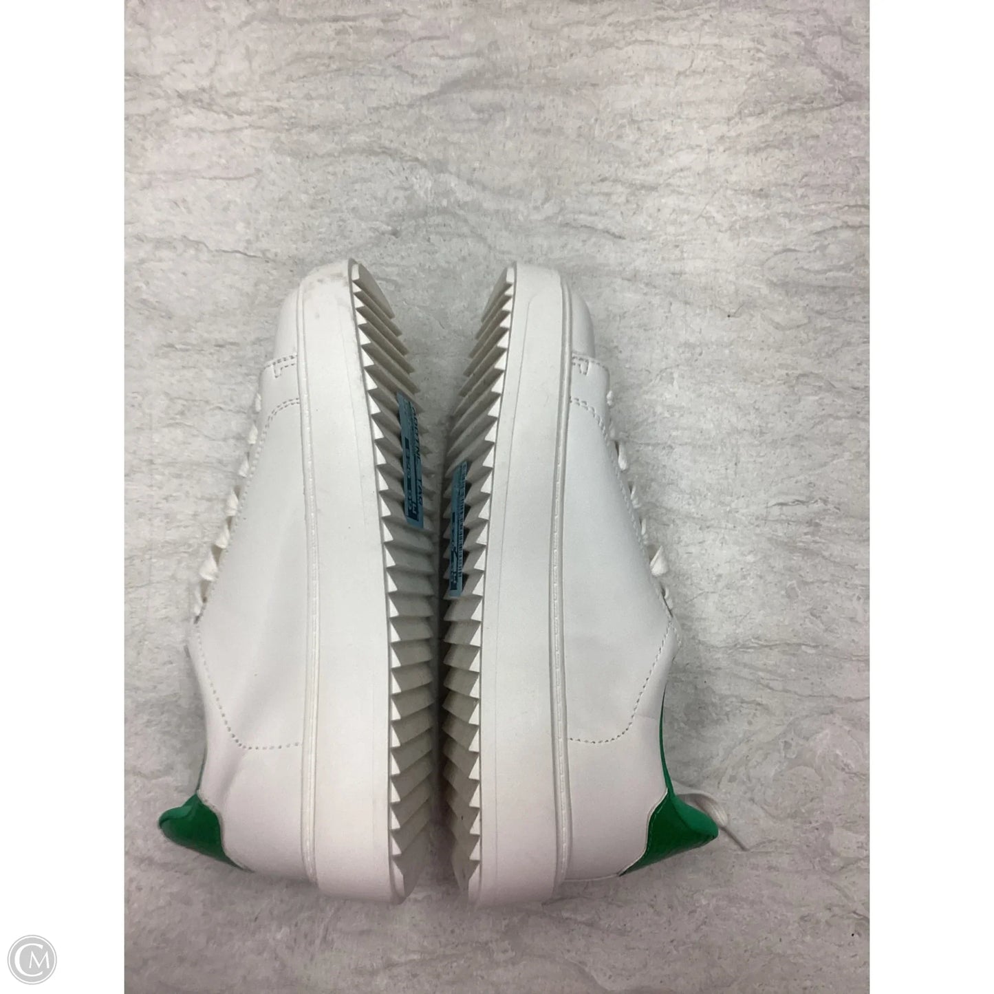 Shoes Sneakers By Steve Madden In Green & White, Size: 7