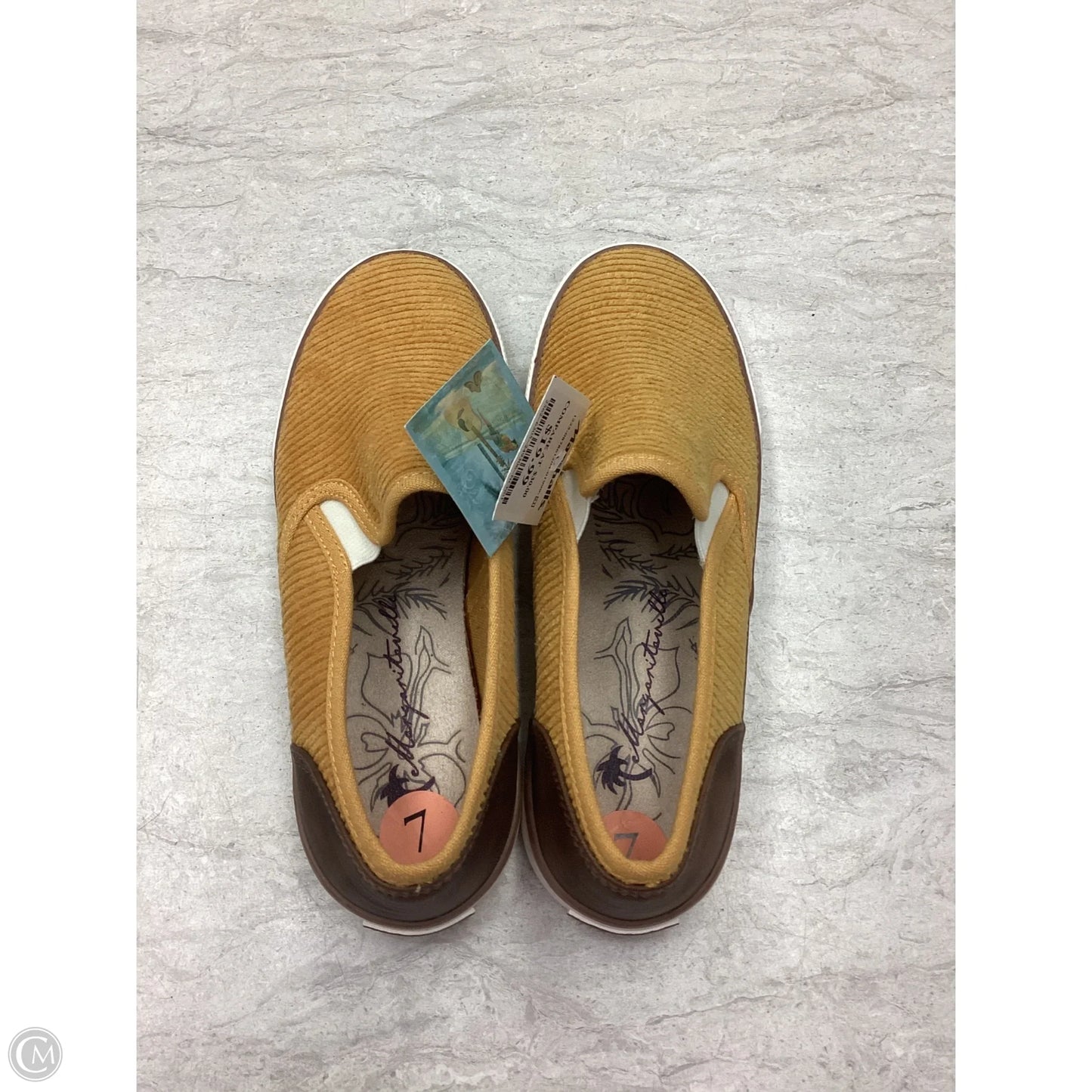 Shoes Flats By Clothes Mentor In Yellow, Size: 7