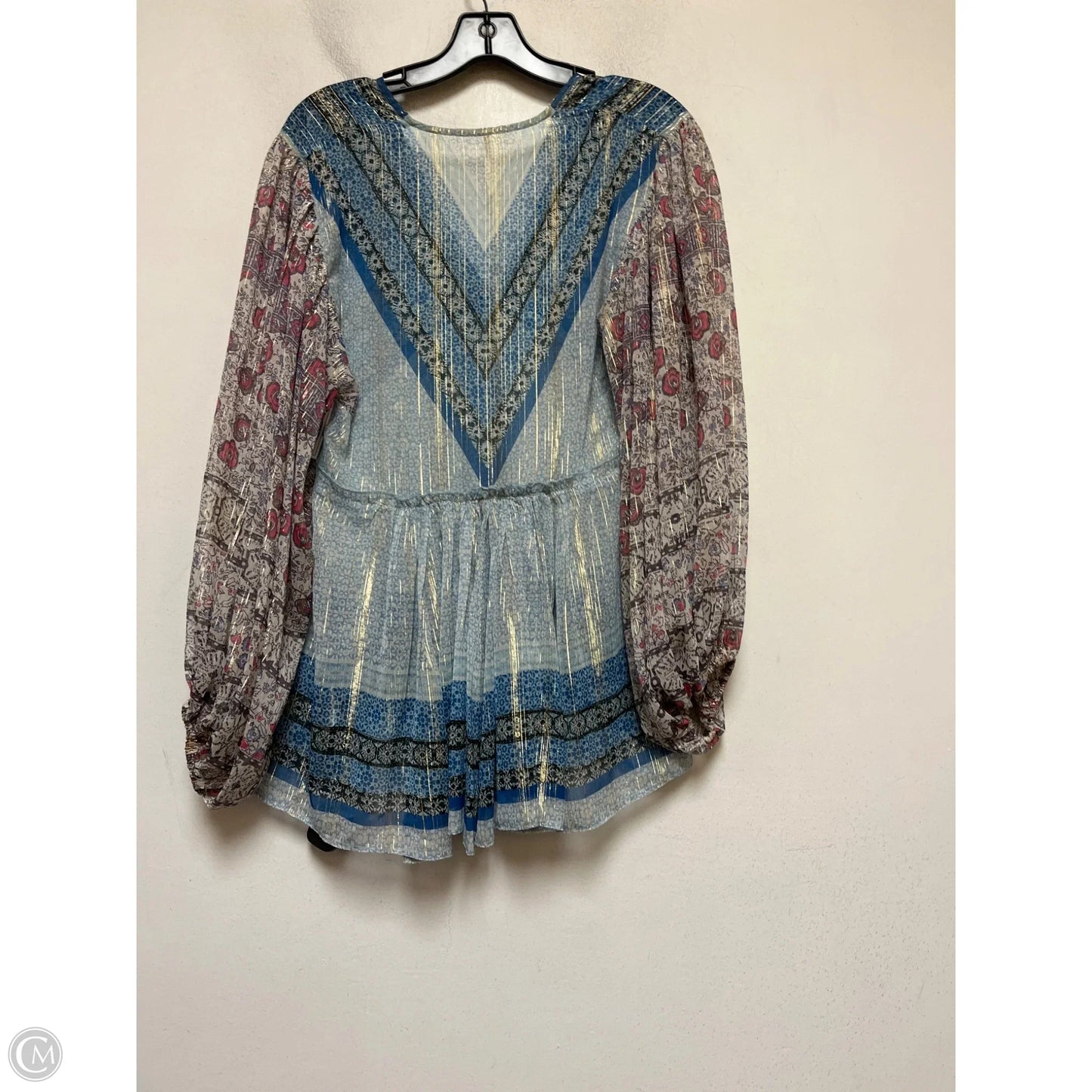 Top Long Sleeve By Free People In Floral Print, Size: Xs