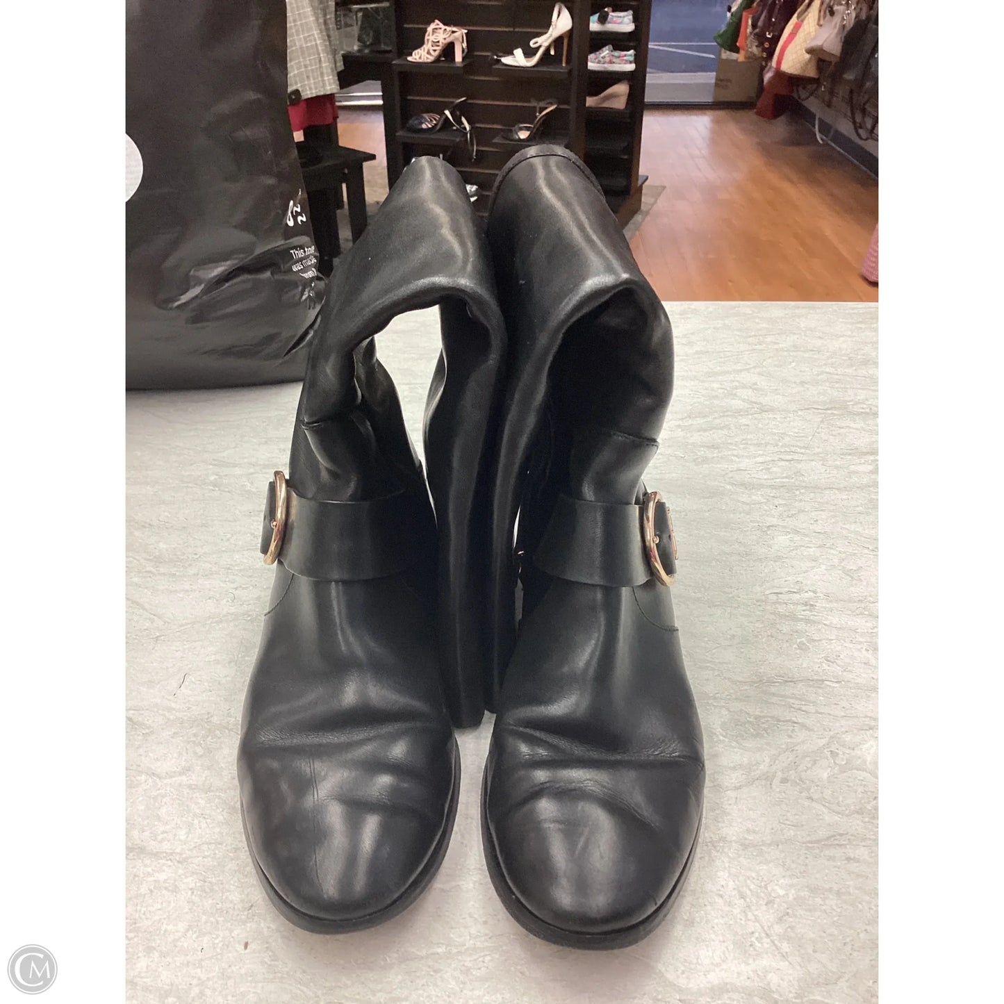 Boots Designer By Tory Burch In Black, Size: 9.5