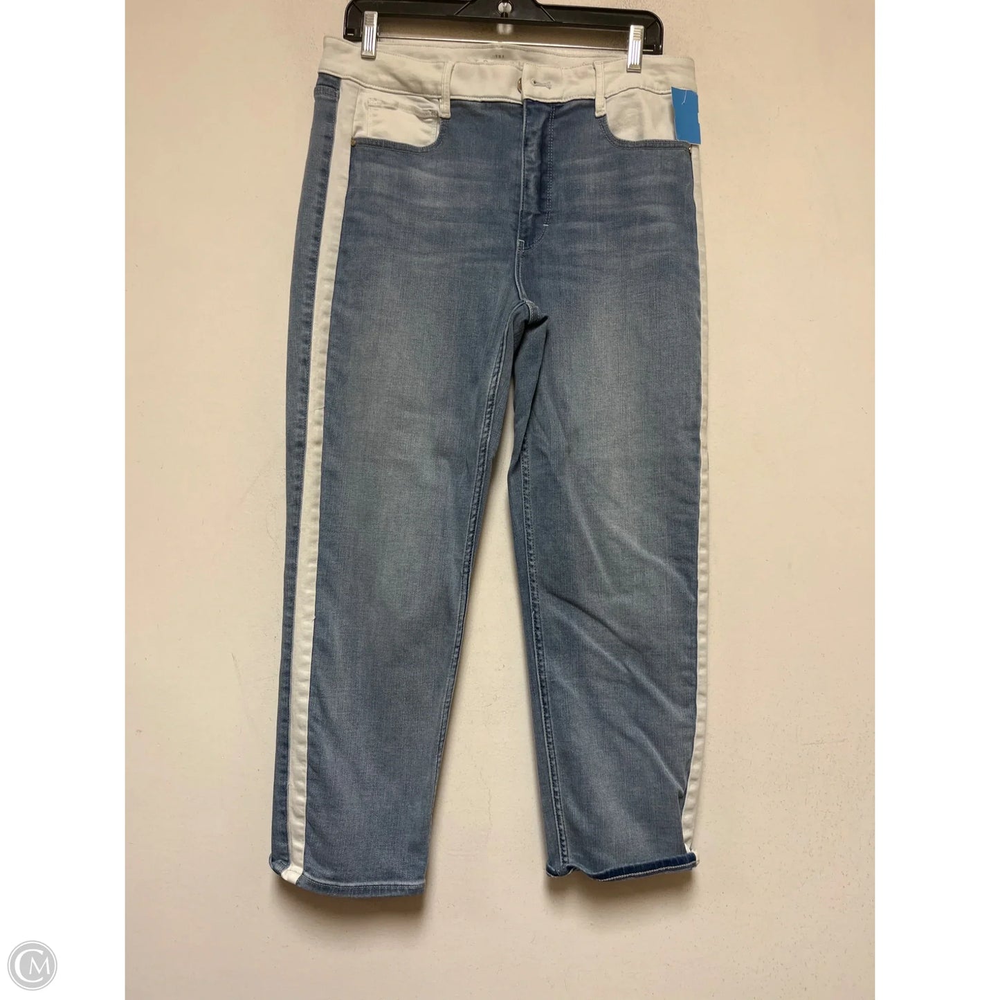 Jeans Skinny By White House Black Market In Blue & White, Size: 12