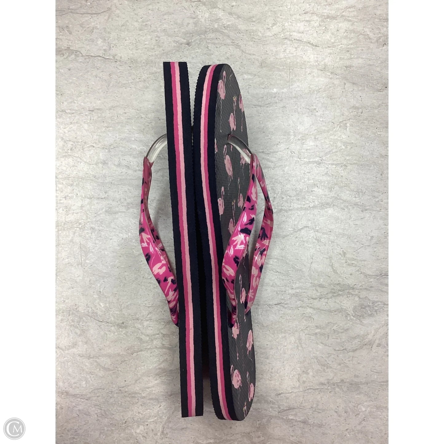 Sandals Flip Flops By Vera Bradley In Blue & Pink, Size: 7.5