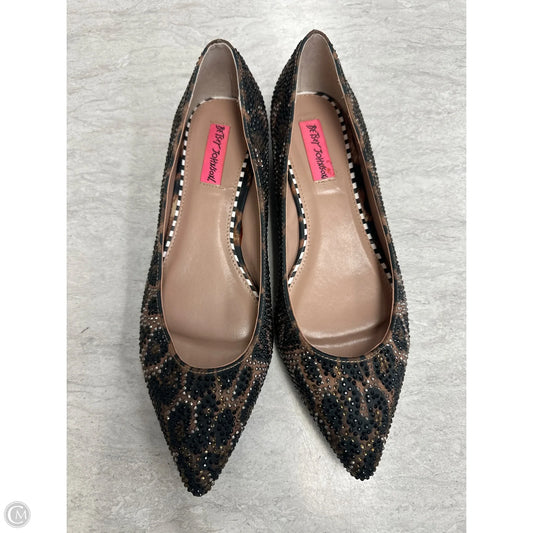 Shoes Flats By Betsey Johnson In Animal Print, Size: 9