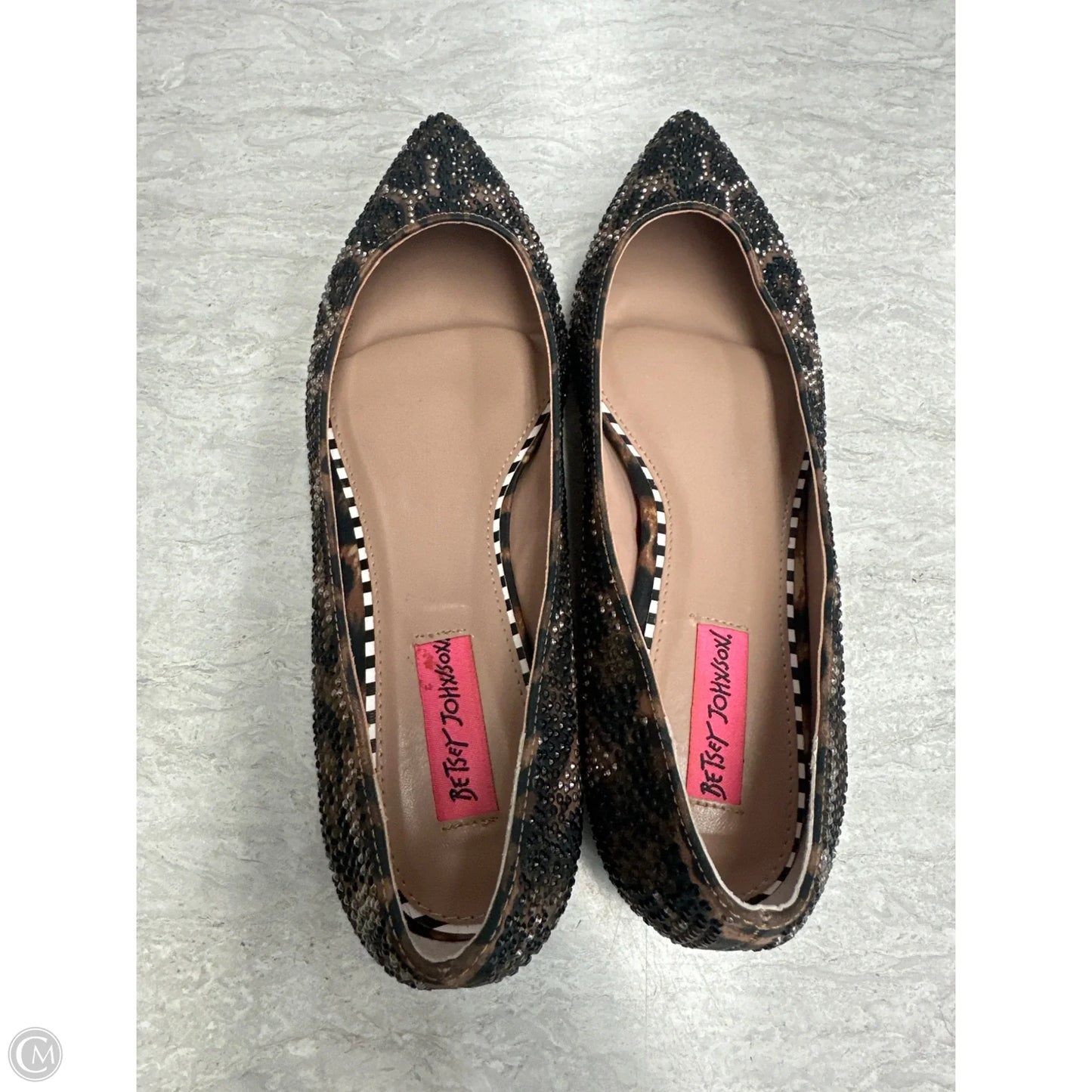 Shoes Flats By Betsey Johnson In Animal Print, Size: 9
