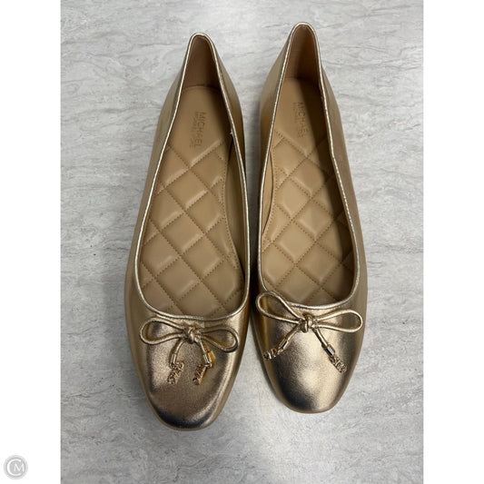 Shoes Flats By Michael By Michael Kors In Gold, Size: 9