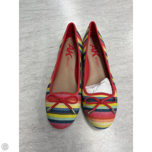 Shoes Flats By Anne Klein In Striped Pattern, Size: 9