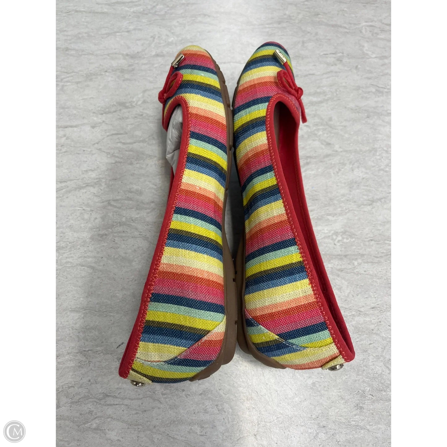 Shoes Flats By Anne Klein In Striped Pattern, Size: 9