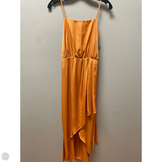 Dress Casual Midi By Express In Orange, Size: Xs