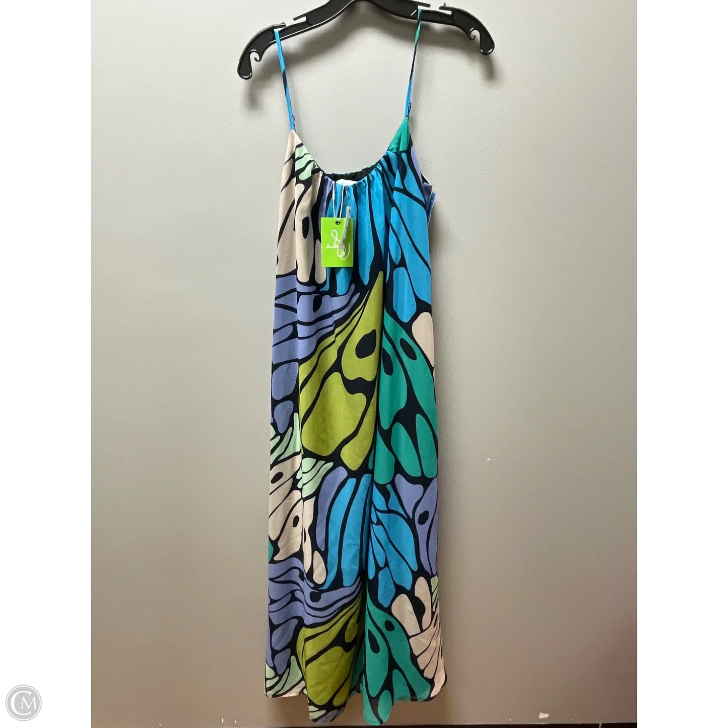 Dress Casual Maxi By Sam Edelman In Blue & Green, Size: M