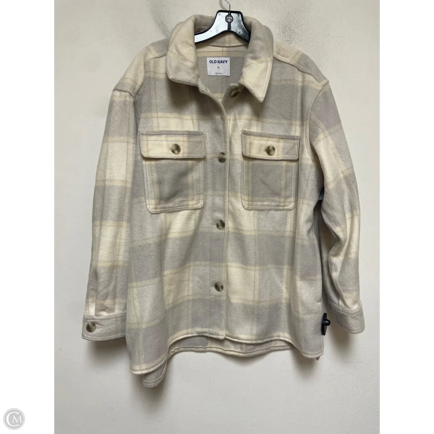 Jacket Shirt By Old Navy In Plaid Pattern, Size: Xl