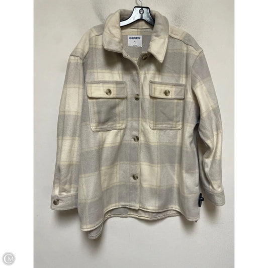 Jacket Shirt By Old Navy In Plaid Pattern, Size: Xl