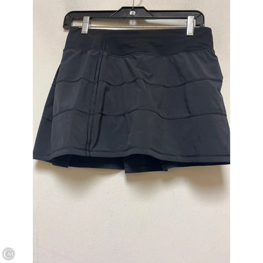 Athletic Skort By Lululemon In Black, Size: 4
