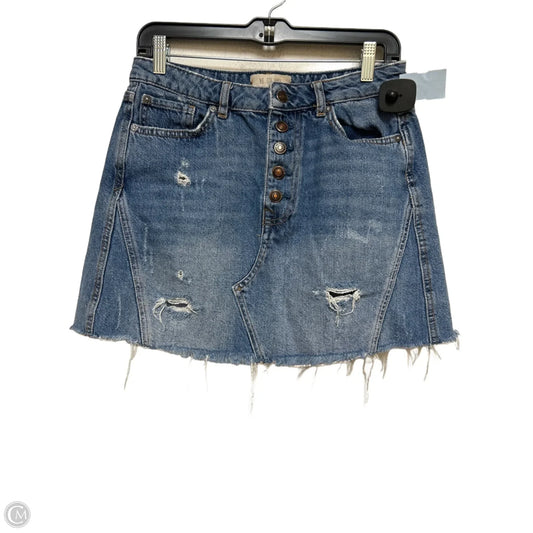 Skirt Mini & Short By We The Free In Blue Denim, Size: 6