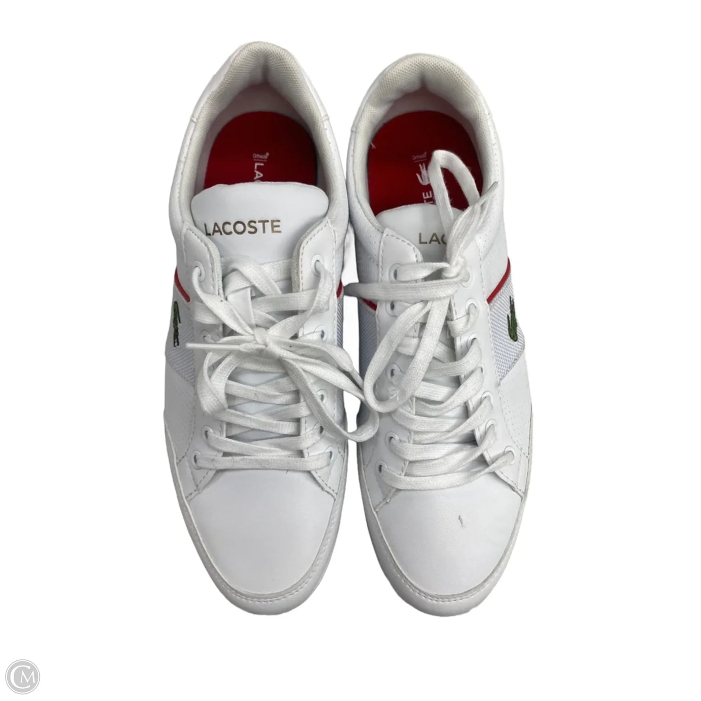 Shoes Athletic By Lacoste In White, Size: 7