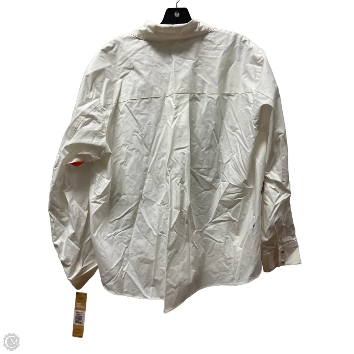 Top Long Sleeve By Rachel Roy In White, Size: 2x